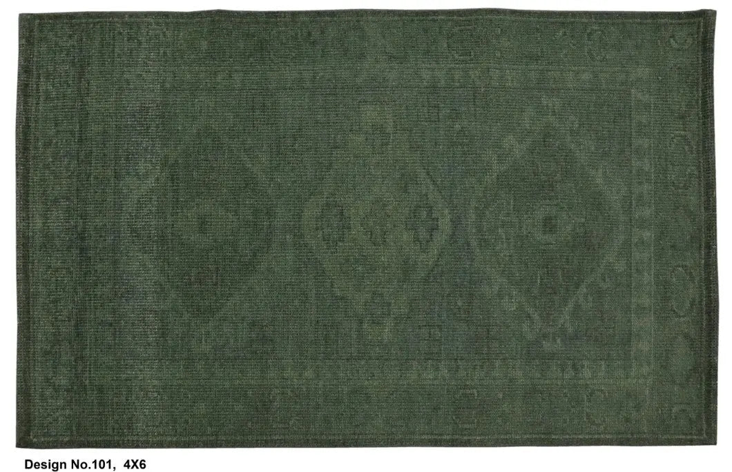 Hand knotted Indian Modern Rug 4'0" x 6'0" ABC Rugs Kilims